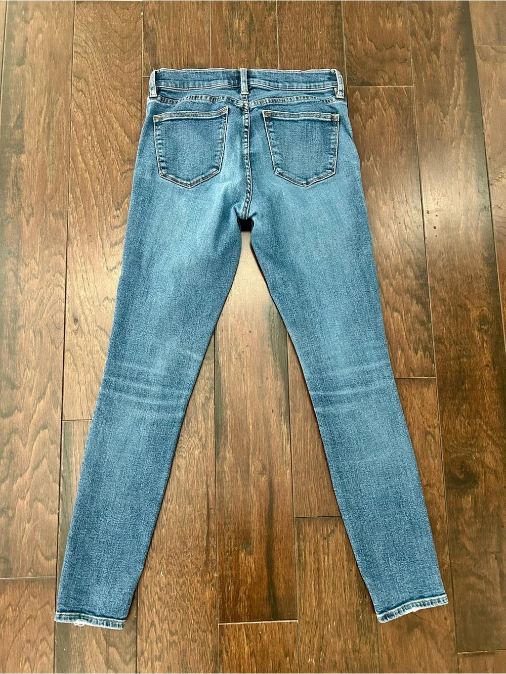 J. Crew 8” Toothpick Jeans in Medium Blue Denim